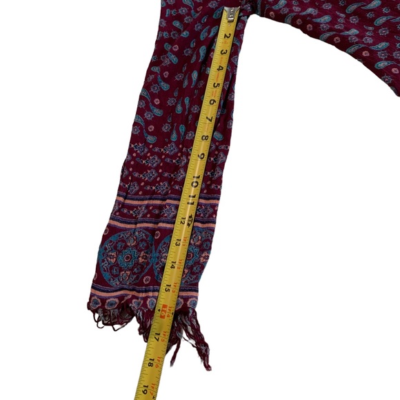 En Creme Boho Frayed Dress Size Large - Picture 10 of 17